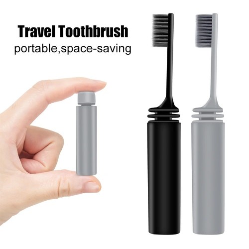 Folding travel toothbrush - folding,