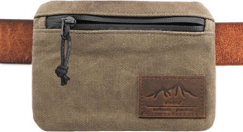 Compact waxed canvas edc belt - compact,